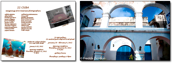 cuba_invite_collage Invitation Images © Patricia Gilman & Maddi Ring, Right Image ©Fredda Gordon