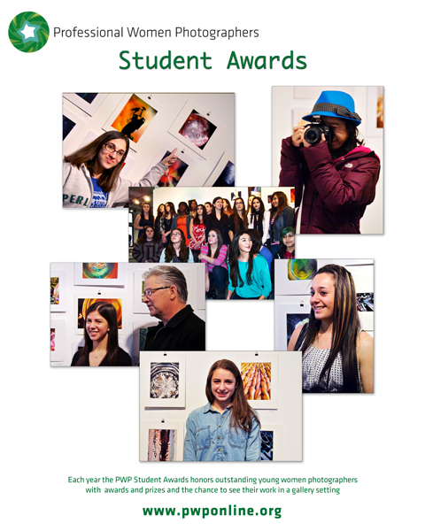 Poster for PWP Student Awards (includes images ©Robin Craig & ©Andy Mars)