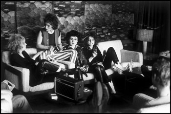 The Slits on tour - the hotel lobby, 1977 ©Caroline Coon/Camera Press The Slits on tour - the hotel lobby, 1977 ©Caroline Coon/Camera Press
