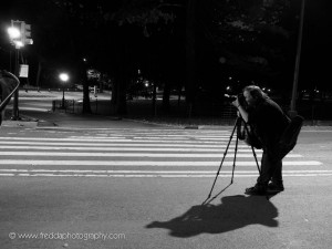 Debra Rothenberg leading a night shoot.