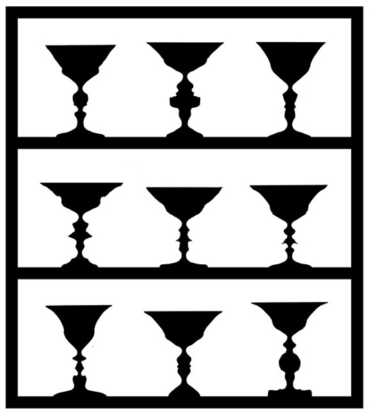 Goblet Portraits, 1977 ©Zeke Berman