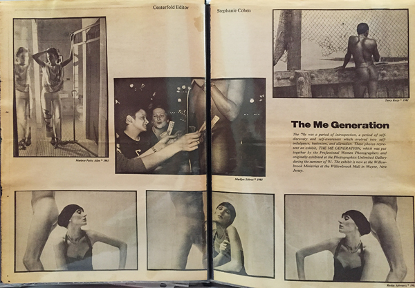 The Me Generation exhibit featured in a PWP publication (pages edited by Stephanie Cohen) The Me Generation exhibit featured in a PWP publication (pages edited by Stephanie Cohen)