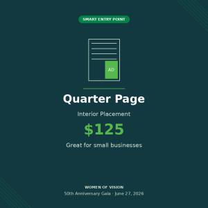Program Ad — Quarter Page